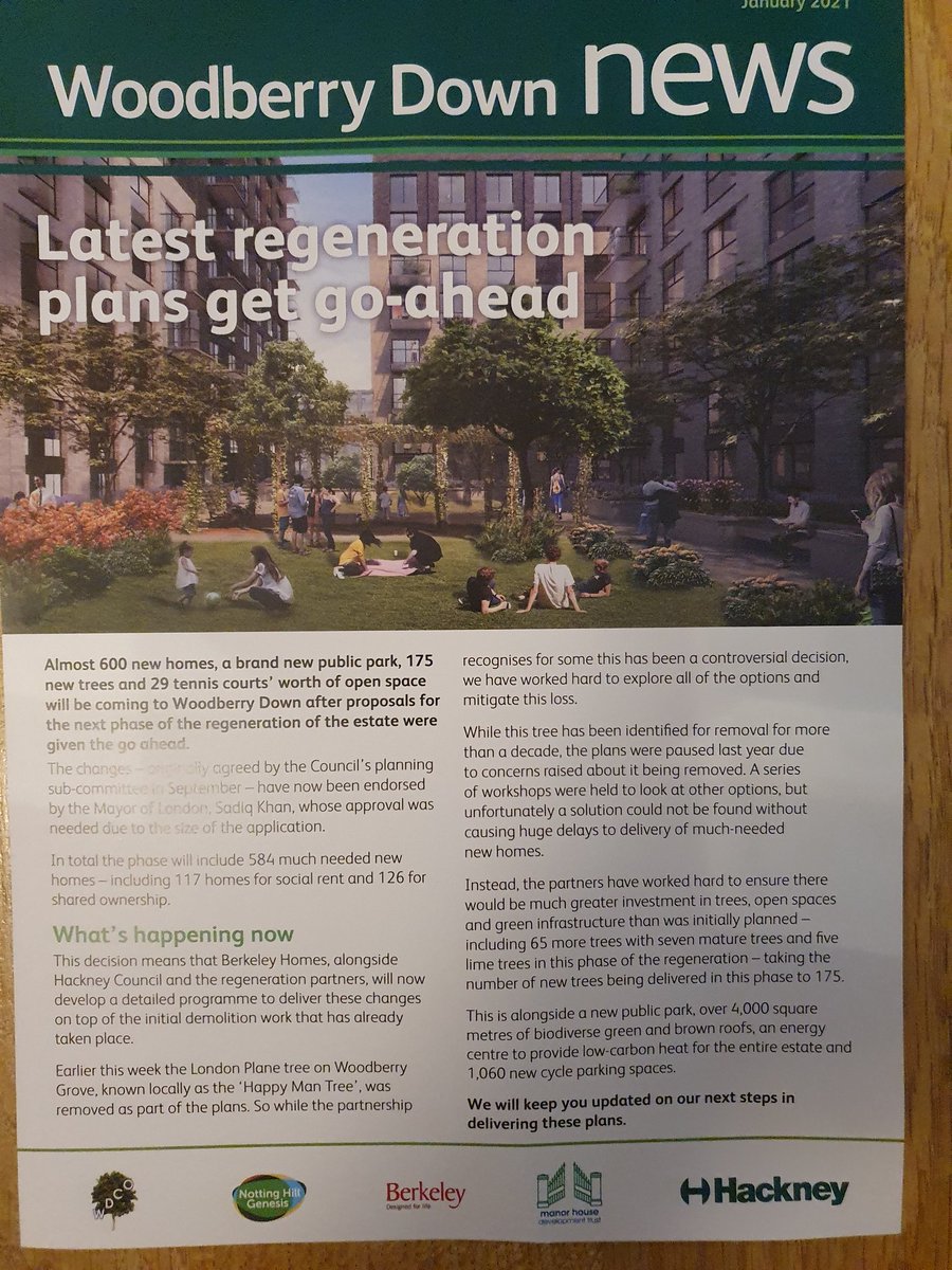 The40something2's tweet photo. @paulpowlesland Here is @BerkeleyGroupUK and @mayorofhackney propaganda material justifying this act of ecocide. https://t.co/SKWfolYJG5