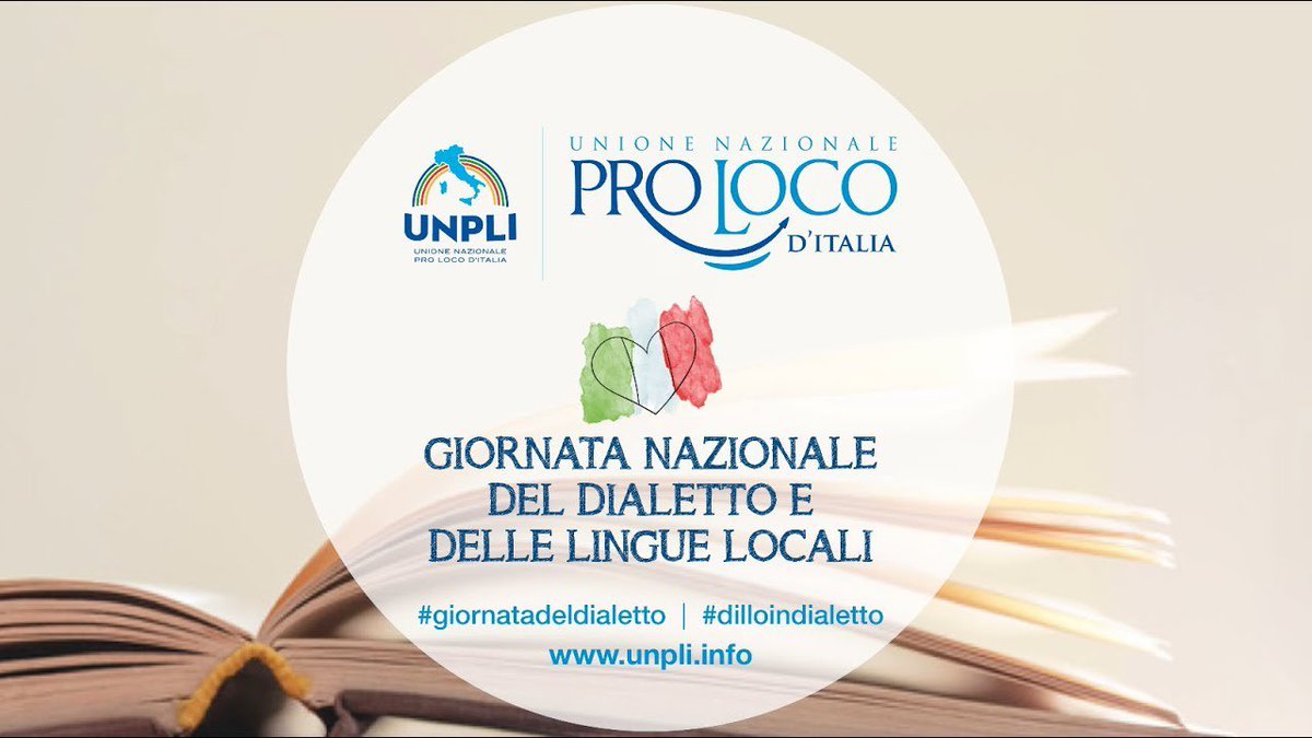 UNPLI's tweet photo. Il 𝟭𝟳 𝗴𝗲𝗻𝗻𝗮𝗶𝗼 𝟮𝟬𝟮𝟭, si svolgerà la 9^ edizione della “Giornata nazionale del dialetto e delle lingue locali”. 
Clicca qui per segnalare le iniziative delle Pro Loco https://t.co/vSwhHRcsDN
#giornatadeldialetto #dilloindialetto https://t.co/Bs3eBn7pp2