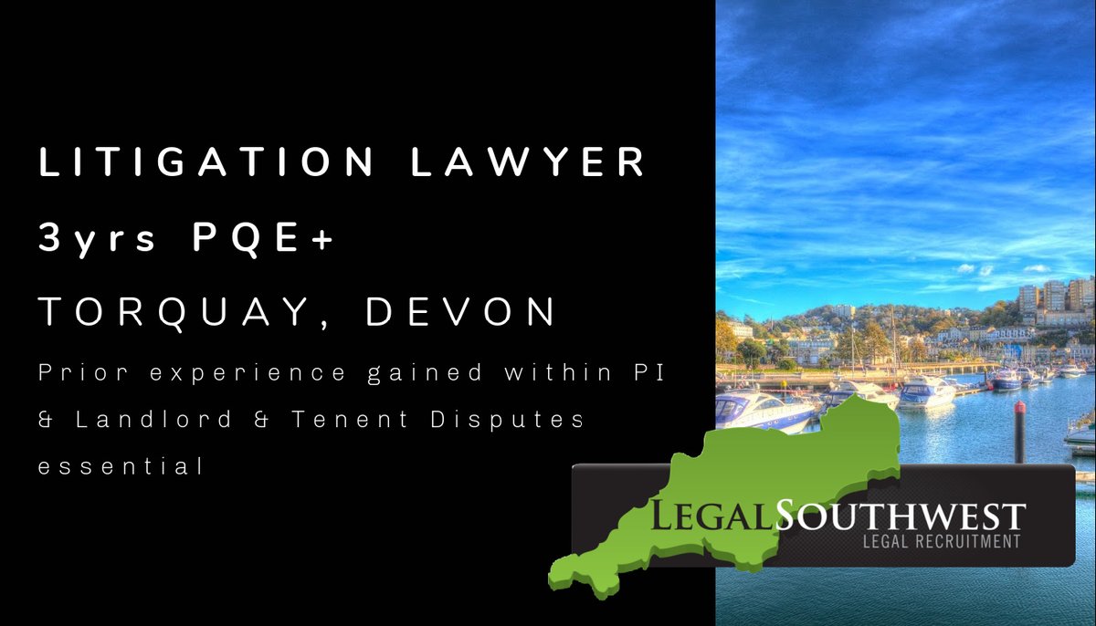 Litigation Solicitor / Legal Executive  legalsouthwest.co.uk/job/4155/