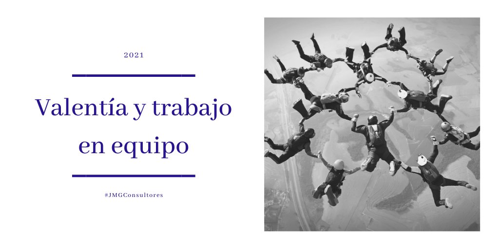 ✏"El futuro prometedor de cualquiera en el sector privado pasa por ahí, por perder todos los temores." 

Os recomendamos nuestro nuevo post escrito por #RafaelGuijarro sobre "Valentía y Trabajo en Equipo"👉josemanuelgarciaconsultores.com/valentia-y-tra… 👈

#rrhh #desarrollo