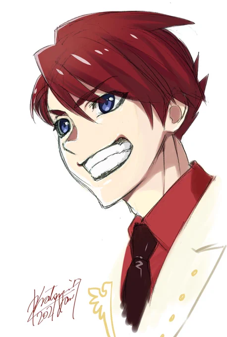 ひぐらし業の絵柄の戦人さん
業のキャラデザかわいいっすよね 