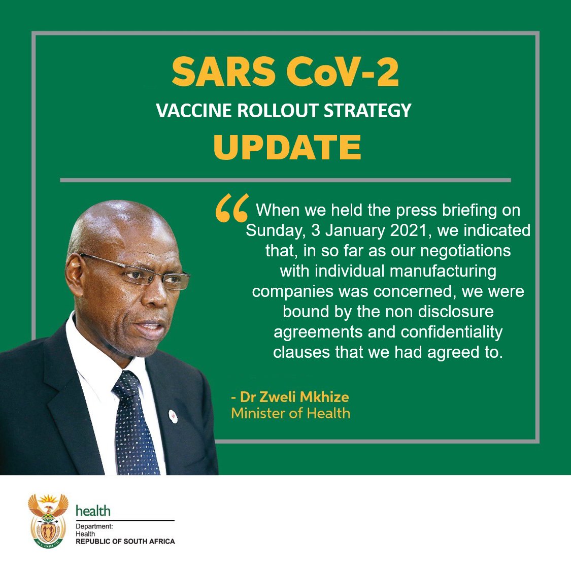 South African Government on Twitter "COVID19SAVaccine "When we held