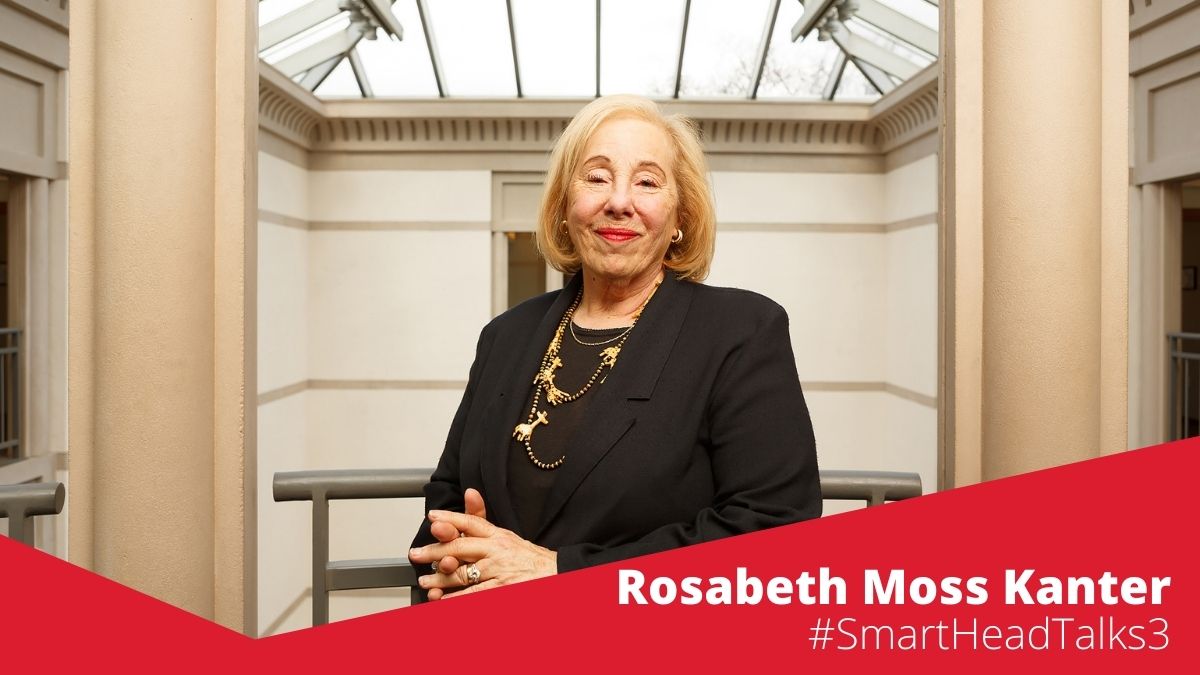 besmarthead's tweet photo. Get ready for #SmartHeadTalks with one of the most powerful women in the world! Our third episode will host professor Rosabeth Moss Kanter, one of the most renowned business thinkers and a truly inspirational woman for future leaders. #yeswecare https://t.co/AcxC8urtoI