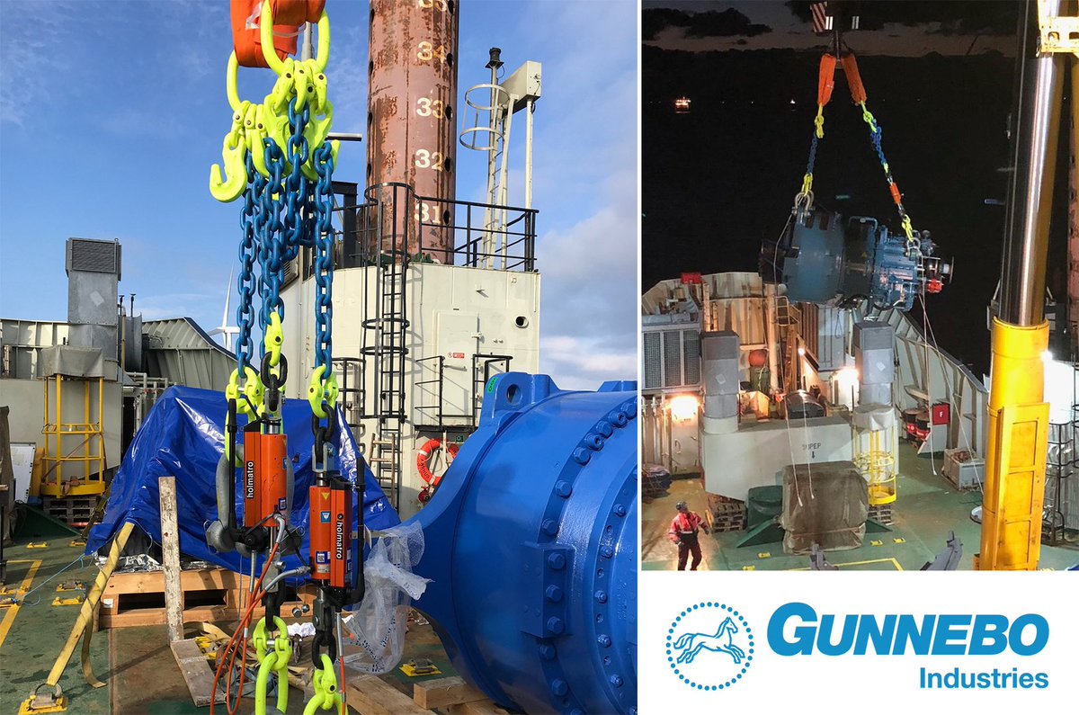 thecrosbygroup's tweet photo. It was great to receive these photos of our #GrabiQ #chainsling in use here for an #offshore #windturbine #gearbox exchange.
#thecrosbygroup https://t.co/6SGF1odrZx