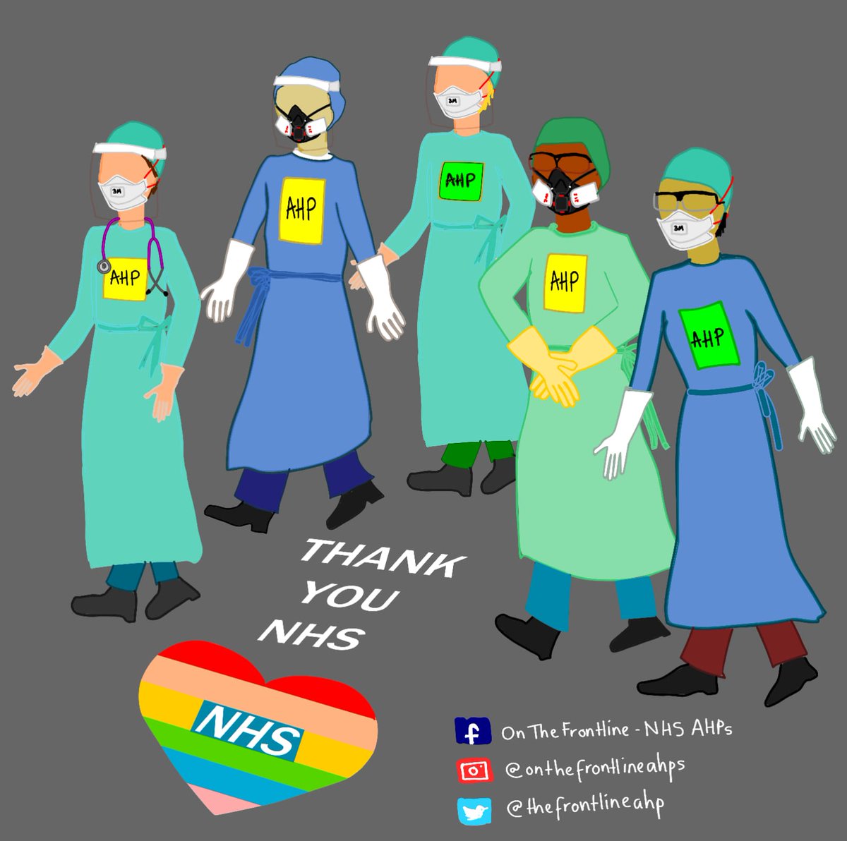 thefrontlineahp's tweet photo. Nothing has changed: we as #AHPs are still at the front fighting this pandemic and working harder than ever, despite exhaustion, staff shortages and isolation, and #covid related illness. We all stand together.

#AHPsintoAction #NHSheroes

@WeAHPs
@SuzanneRastrick
@BeverleyHarden https://t.co/VQdnR7sm8I