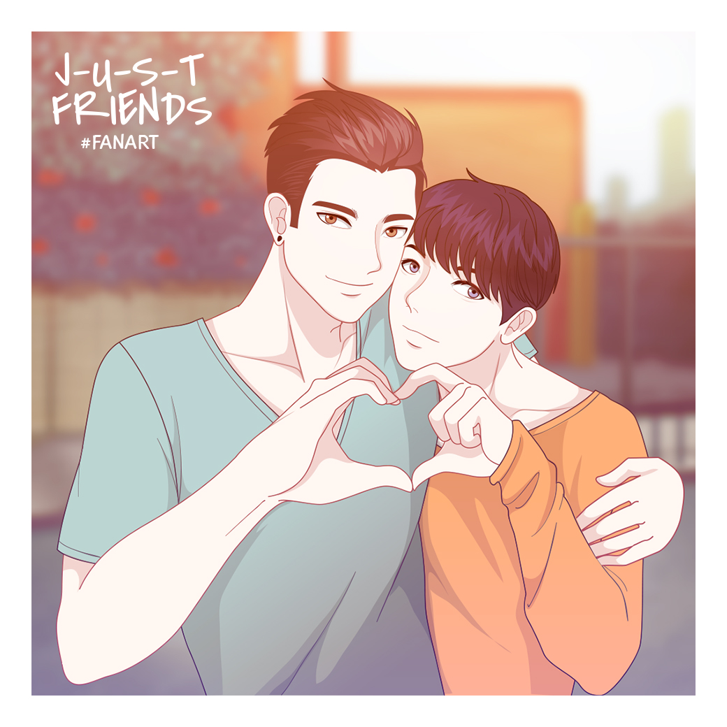 hwaiting <a href="/clnunaa/">queen</a> 
hope this can brighten your day a bit! :))
.
.
#fanart #justfriends #Aaron #Bagas #linewebtoon #webtoon #friendship #love #kiss