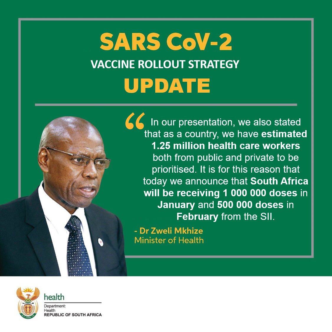 South African Government on Twitter "COVID19SAVaccine "When we held the press briefing on