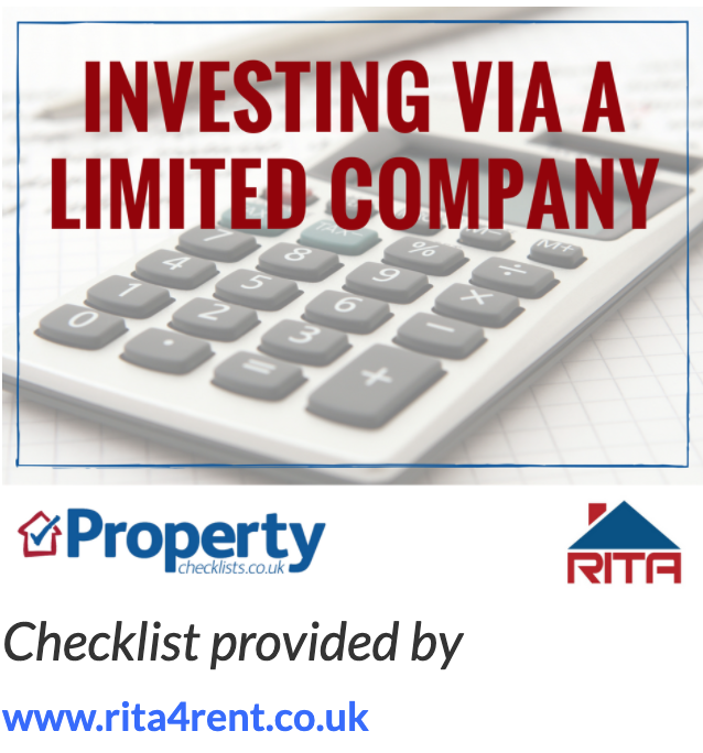 CheckProperty's tweet image. Check List:  Investing via a limited company ow.ly/bp7V50D2gDH #property &amp;gt; Powered by @Rita4Rent