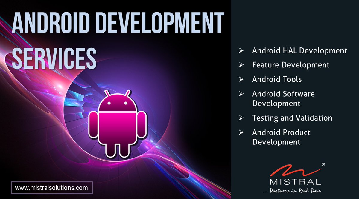 MistralSoln's tweet photo. Leverage on our 12+ years of experience in #Android product development to #design, develop &amp; deploy intuitive, user-focused Android Apps for your smart #embedded devices and gadgets.
#google #embeddedos #OS #Apps #Appdevelopment #androidapps https://t.co/gq8G9WgwDL