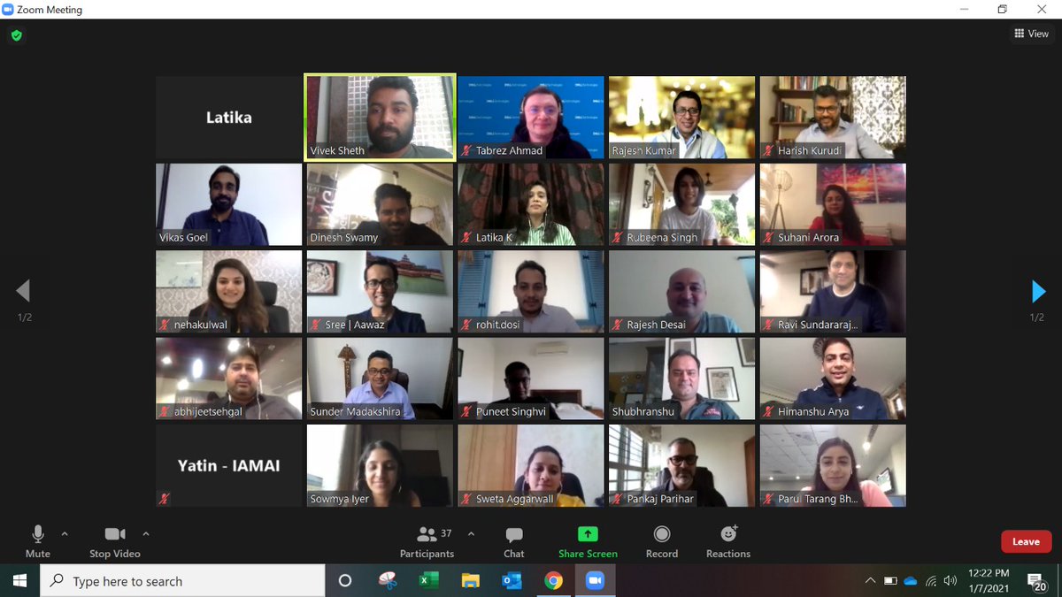 IAMAIForum's tweet photo. A glimpse of the Jury meet at the 11th India Digital Awards.
The Shortlist announcement is coming soon.
Register to join us for #11IDA #15IDS: https://t.co/uYuIp8d3Ij
#IDA2020 #digitalawards #callforentries #advertising #payments #content #mobileapp #awards https://t.co/9tNTlXuNIC