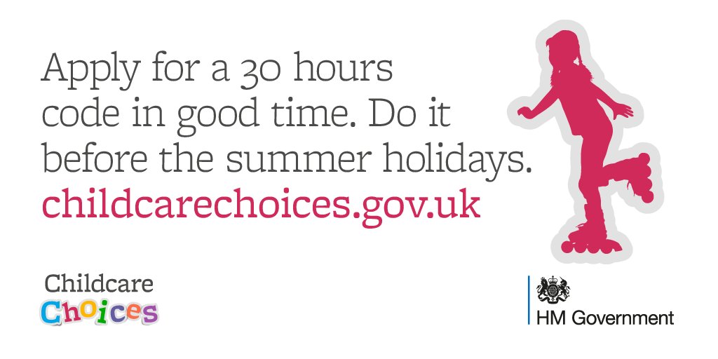 SWorcFamSupport's tweet photo. Childcare Choices - Apply for 30 hours code https://t.co/KjElAO7t9l