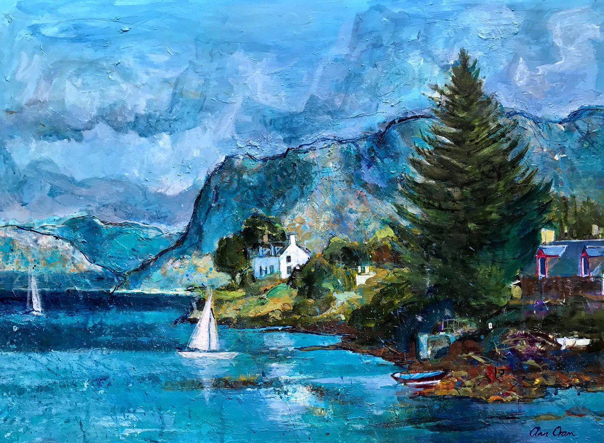 Two of my paintings available <a href="/sinfieldgallery/">Brian Sinfield Gallery</a> in the Cotswolds. They are kindly offering a click and collect service during Lockdown. #art #painting #cotswolds #artforsale #gallery #wintershow #landscape #Plockton #stilllife #scottishcolour #exhibition