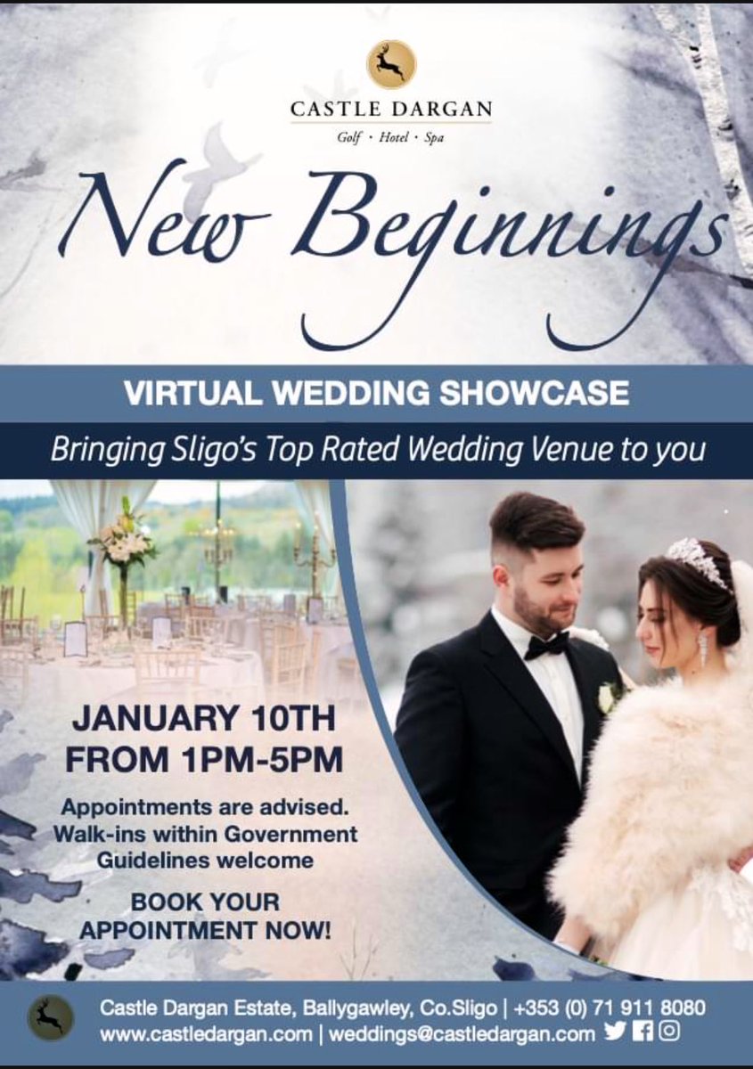 InviteResorts's tweet photo. #Inviteresorts #castledarganestate #wedding #Virtual #newbeginnings #Sligo https://t.co/gt8KpnO7HG
