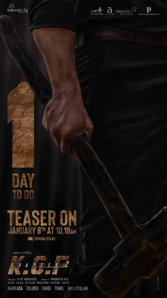 agilmathi's tweet photo. Rocky bhaii🤩
#KGF2TeaserTomorrow #RockyBhai #KGF2 https://t.co/qalnNw69ZC