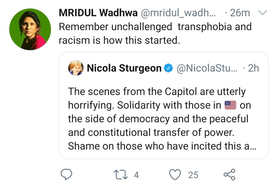 englishchick's tweet photo. First rule of misogyny: everything is women's fault.

That crowd at the Capitol definitely looked like radical feminists, amirite? https://t.co/j3uletPwIx