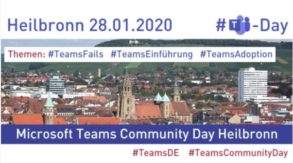 Teams Community Day Heilbronn 28.01.
meetup.com/de-DE/Office-3… <a href="/TeamsDay/">TeamsCommunityDay</a> #TEAMSCommunityDay <a href="/communardo/">kommunardo</a>