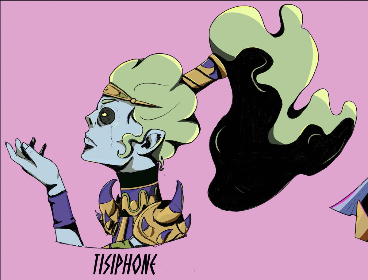 Selena_D_Art's tweet photo. some art i finally finished #hades #supergiantgames #zagreus #megaera #tisiphone #alecto #gamesrt #procreate #art #drawing #sketch #roguelike #furies #jenzee https://t.co/uREPc0PGCk