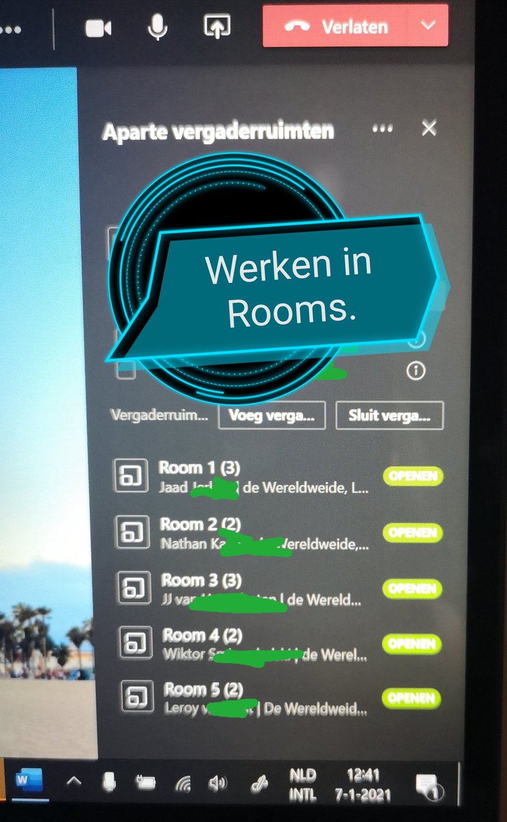 Vandaag met een aantal kinderen van groep 6, 7 en 8 in aparte vergaderruimtes gewerkt. Super leuk om te zien hoe de kinderen dan samenwerken. Trots op deze kids. <a href="/MicrosoftTeams/">Microsoft Teams</a> <a href="/MicrosoftEDU/">Microsoft Education</a>