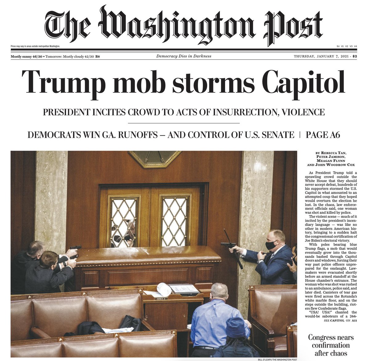 Roundup of front pages from around the country (thread)