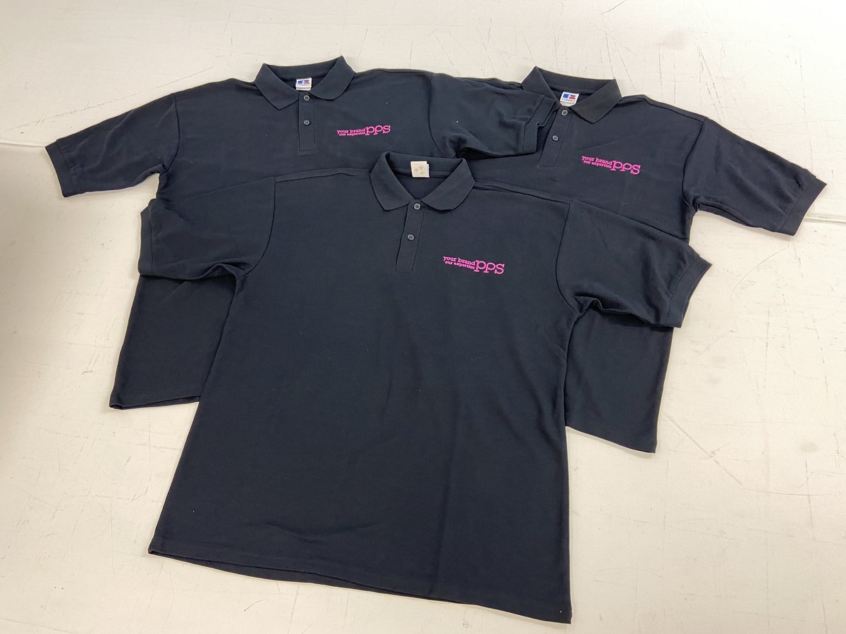 PPS_Ltd's tweet photo. Big thanks to the guys at @RainbowEmb @RainbowClothin2 for our new branded garments - perfect as always! 👏 https://t.co/sn6PyqVd8r