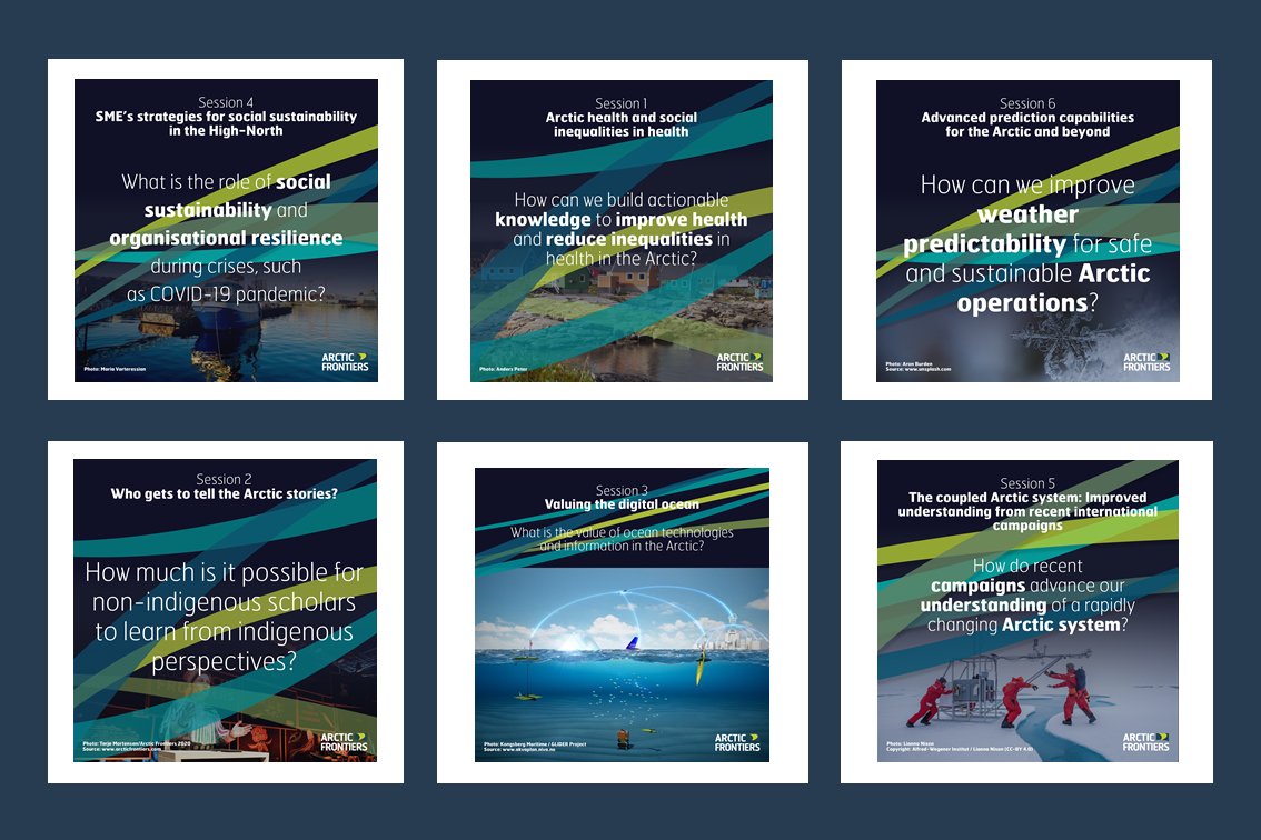 arcticfrontiers's tweet photo. Detailed #ArcticFrontiers science program is online: https://t.co/PFreMpJCbc 

We plan for keynotes, blocks of short presentations, panel discussions &amp; virtual academic booths on our digital platform https://t.co/4rUEXO9o1f

Affordable pricing, esp. for early career scientists! https://t.co/IxR1DUHa0W