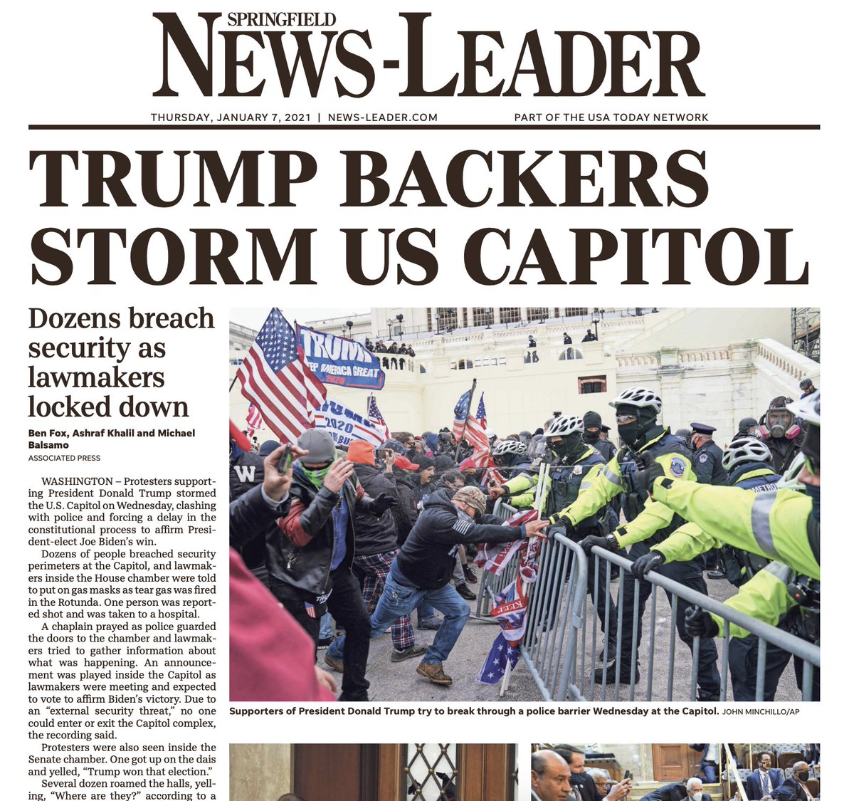 Roundup of front pages from around the country (thread)