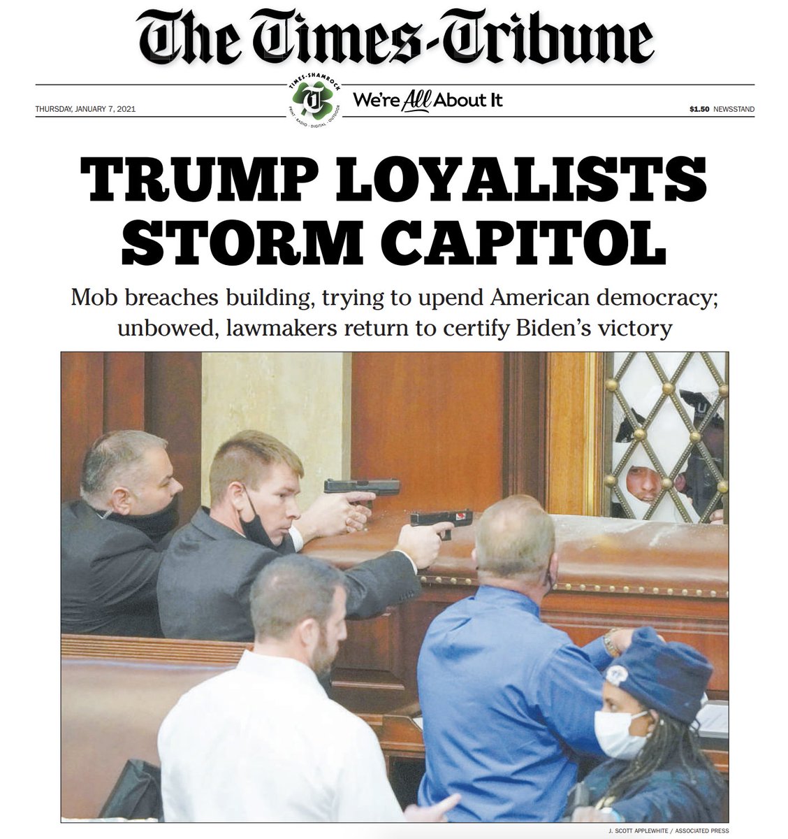 Roundup of front pages from around the country (thread)