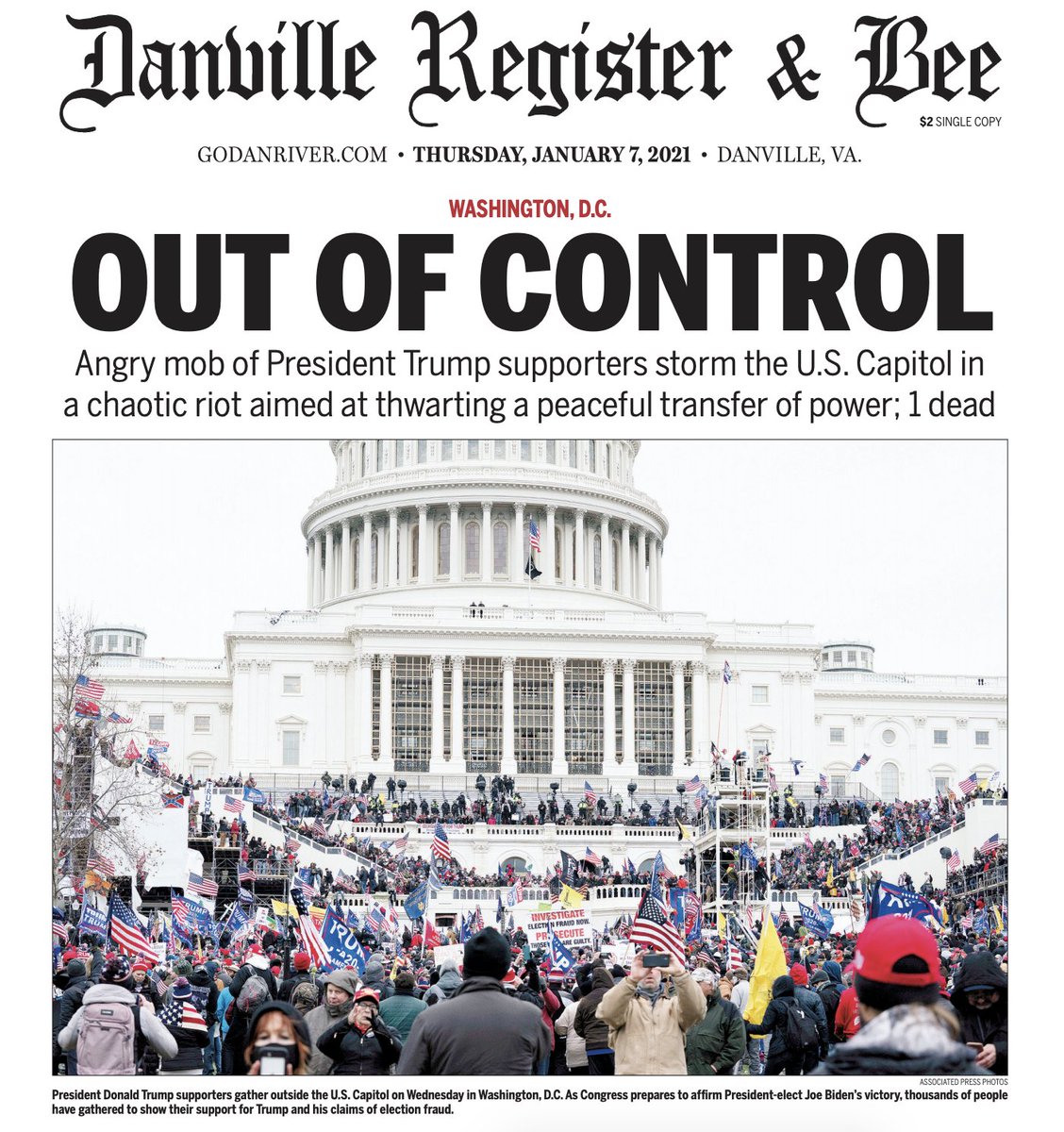 Roundup of front pages from around the country (thread)