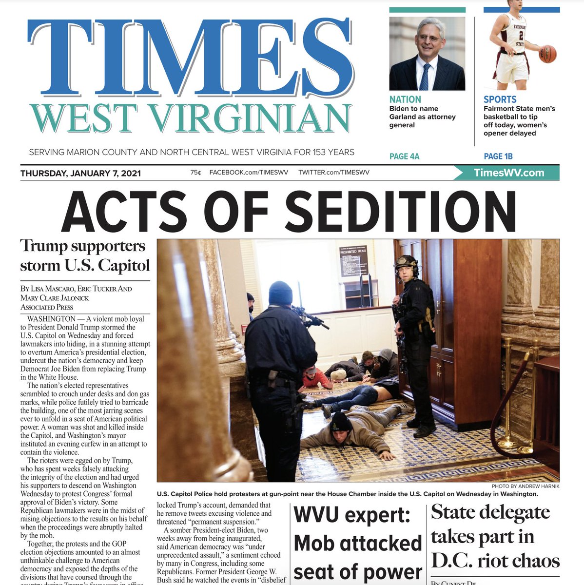 Roundup of front pages from around the country (thread)