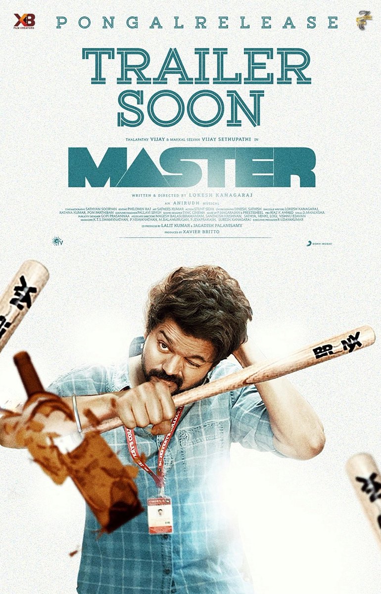 sathish064's tweet photo. Master Trailer on the way
For fan made my editing 💥💥💥🔥🔥🔥 #masterupdate #MasterEmoji
#Master #MasterPromo #Thalapathy @actorvijay @Jagadishbliss @XBFilmCreators @Dir_Lokesh @anirudhofficial @7screenstudio @MalavikaM_ #MasterFilm #MasterPromo3 https://t.co/2clFonsXPN