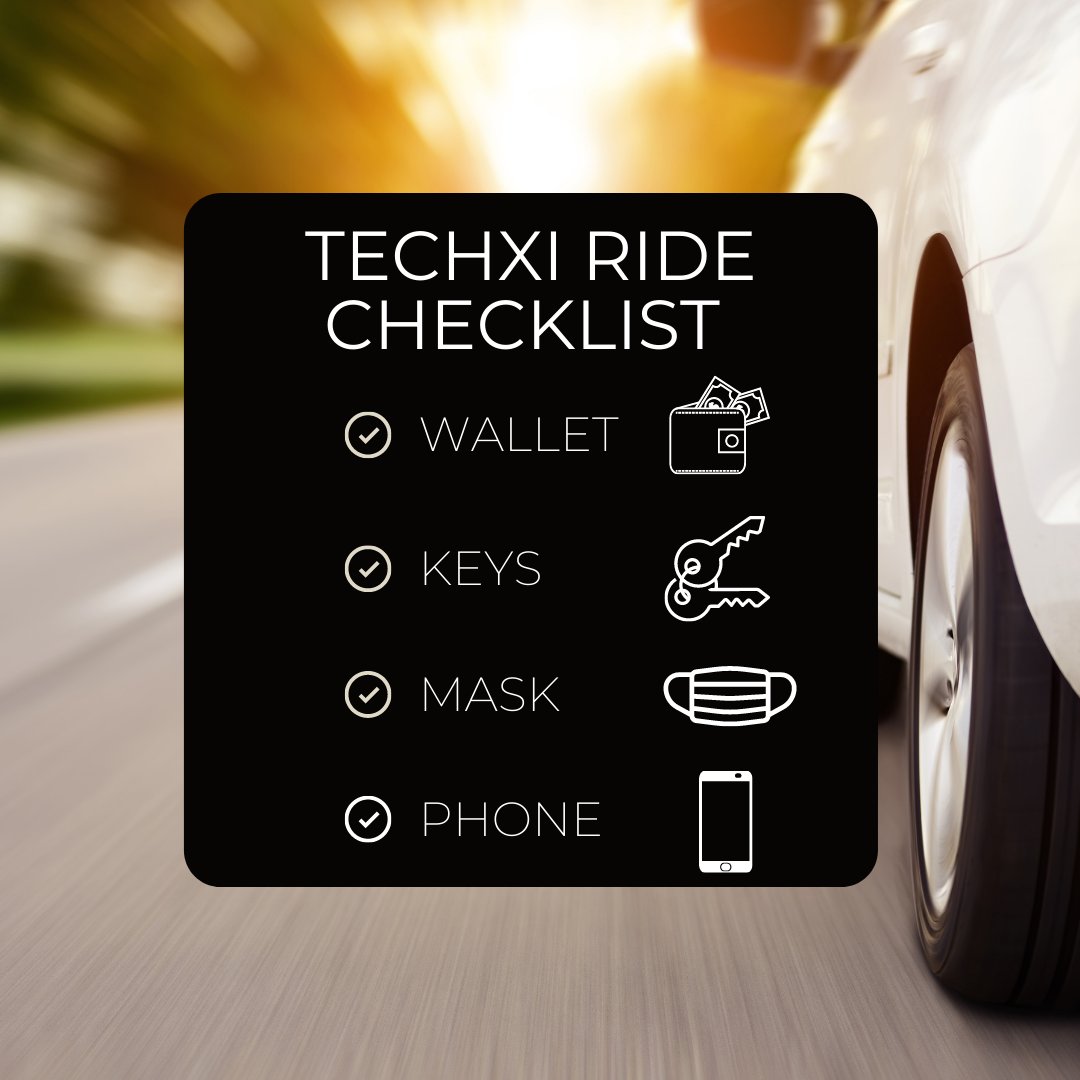Techxi3's tweet image. To keep you and our drivers safe please remember to wear your mask when riding with us.
#TravelSafe #TaxiTechxi