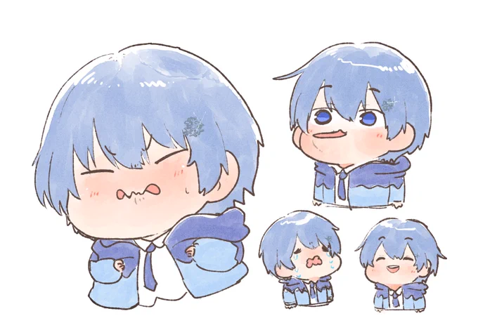 これはこの間の麻雀見ながら描いたレイドくん 