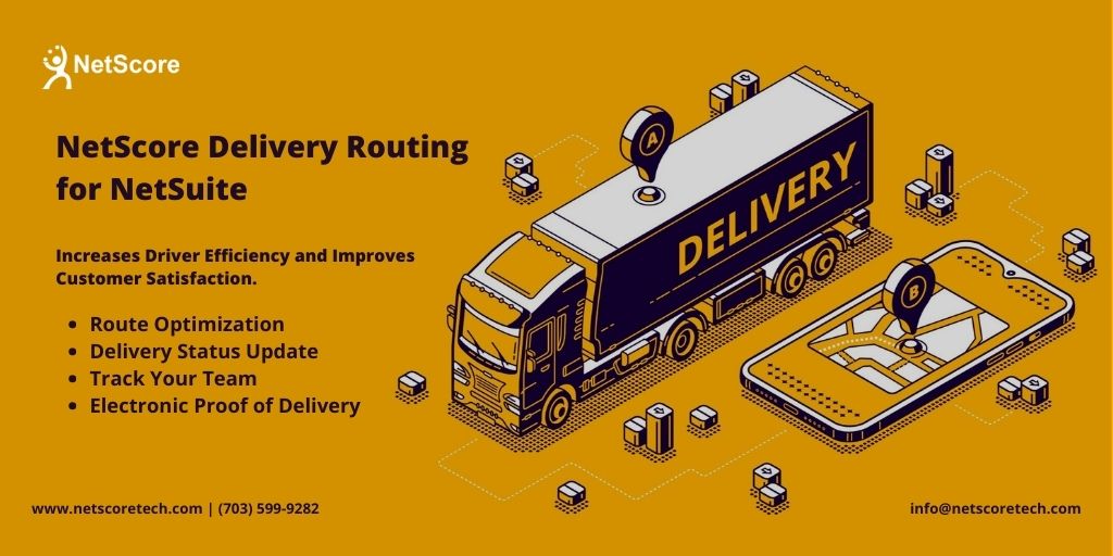 NetScoreTech's tweet image. #NetScore #DeliveryRouting for NetSuite organizes orders into delivery routes that are then assigned to your drivers via a mobile application. 
 bit.ly/35dZaZ1

#deliveryroutingsoftware #NetSuiteERP #logisticsmanagement #NetSuite #deliveryservice #NetScoretechnologies