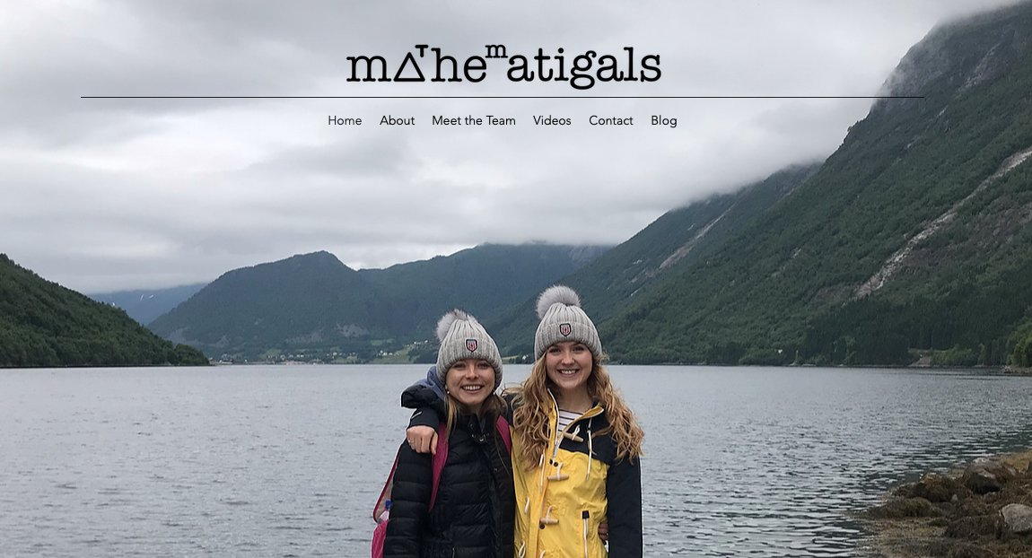 Check out our new website and logo! mathematigals.com 💻 This is where we'll be publishing our videos and other news so please share with any young scientists in your life ✨ 

#WomenInSTEM