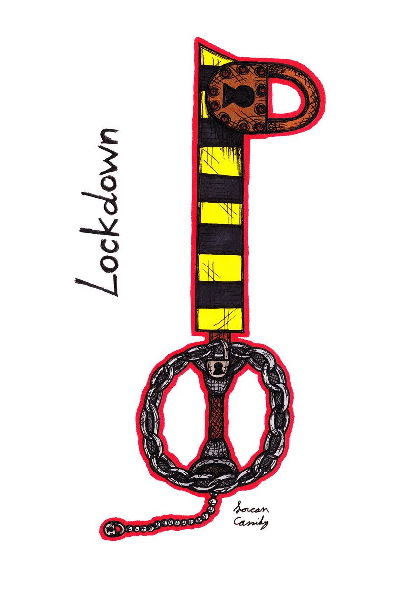 theartoflorcan's tweet photo. This keyblade has the power to restrict people's movements.
#art #drawing #illustration #sketch #doodle #ink #text #fanart #kingdomhearts #kh #khfans #khfanart #key #keyblade #videogame #covid19 #pandemic #lockdown #lock #chains #weird #strange #random #irishart #lorcancassidy https://t.co/N6JkDfUkCD