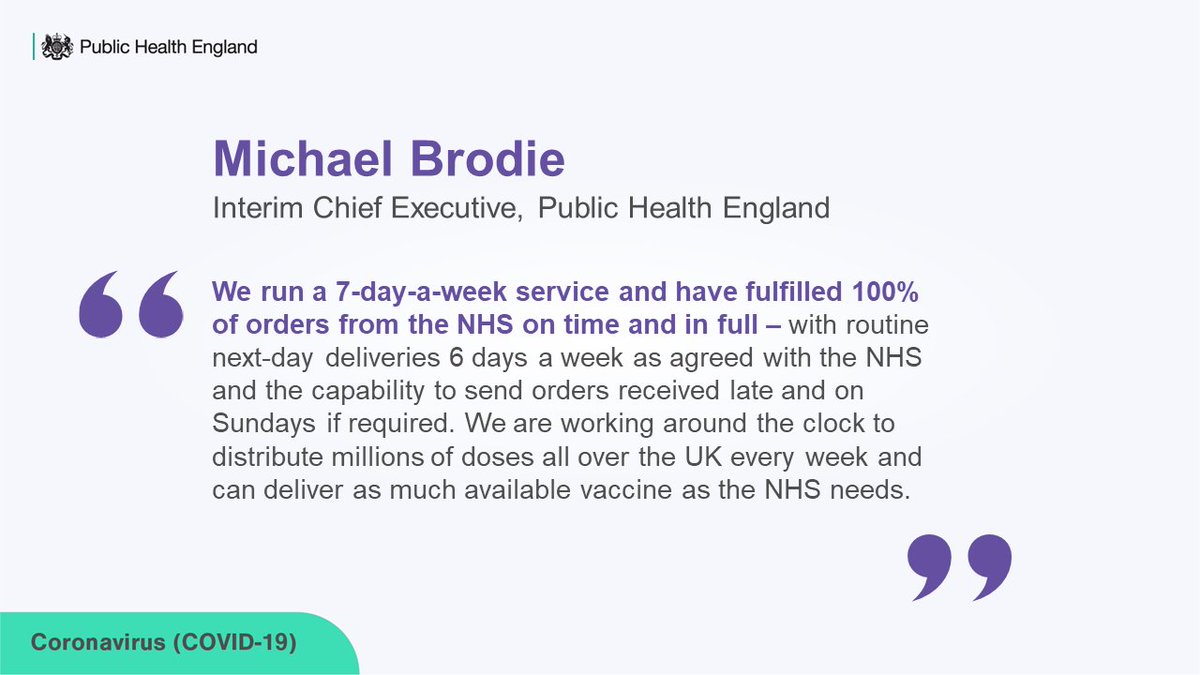 5/5 We, like the rest of the health system, are extremely well practiced at  #vaccine delivery and we continue to support the biggest vaccine programme this country has ever seen to get everyone’s lives back to normal.