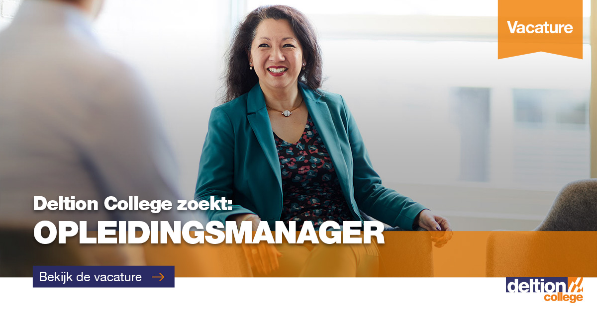 #Deltion is op zoek naar een #Opleidingsmanager voor 0,8-1,0 fte. deltion.nl/werken-bij-del… #onderwijs #mbo #Zwolle #manager