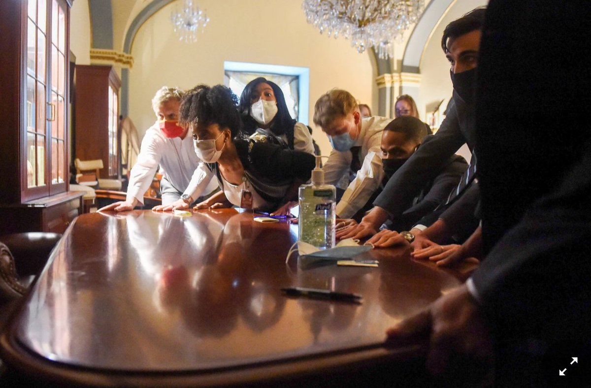 ClareMalone's tweet photo. My first thought seeing these images is that American schoolchildren go through drills for this stuff. Look at the faces of the adults. https://t.co/ACxtxgmOBO
