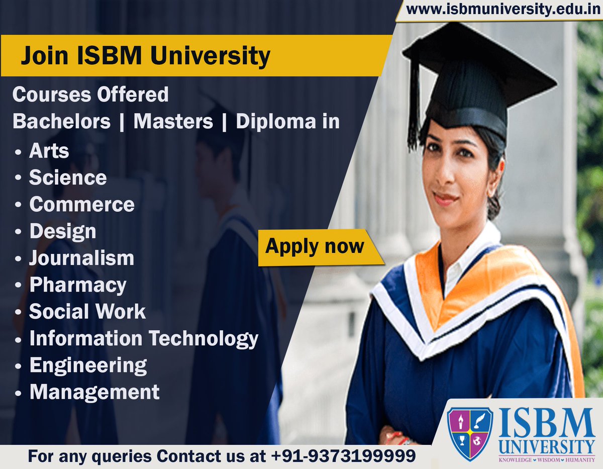 ISBMUniversity's tweet photo. Confused while choosing a college?
Join ISBM University for unlimited career Access.
For more https://t.co/gxYCZ40FDe.
.
.
#KaronaPadhai #success #newnormal #NewNormalInEducation #OnlineIsTheNewNormal #learn #study #studygram #staysafe #educationispower #power #time #ISBMU https://t.co/3bFO8kjaSu