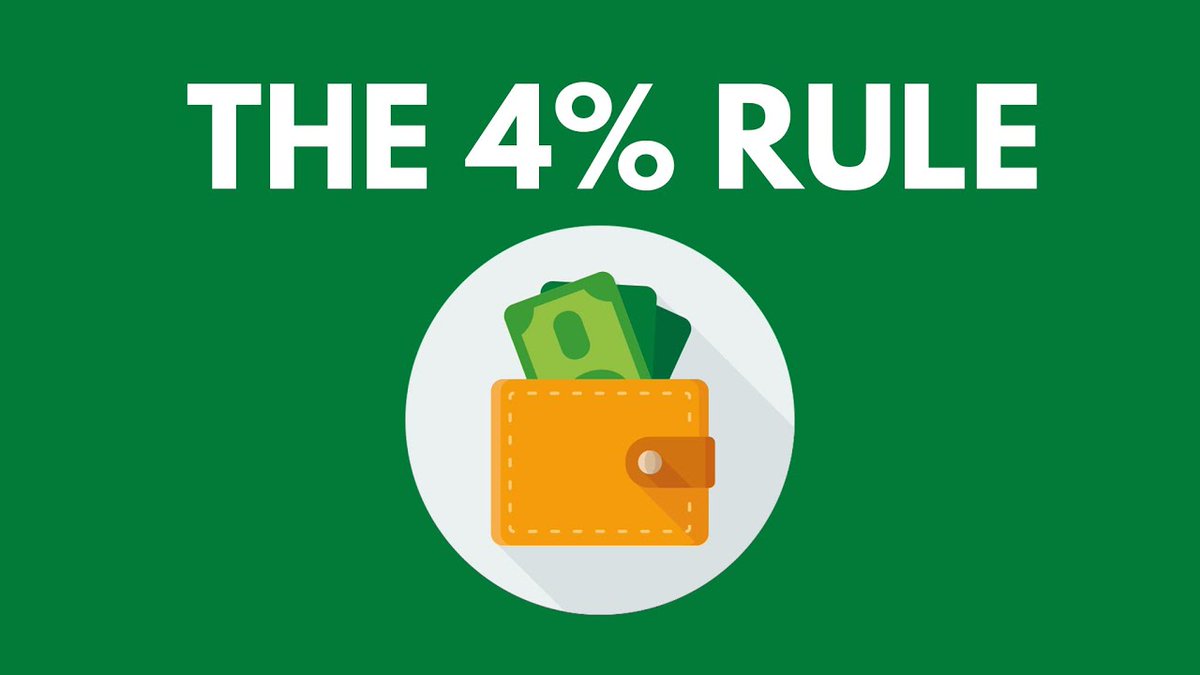 TheMrMoneySmart's tweet photo. The most important number for your retirement: The 4% rule
What Is the Four Percent Rule?
/THREAD/ https://t.co/8n1R1UZI5c