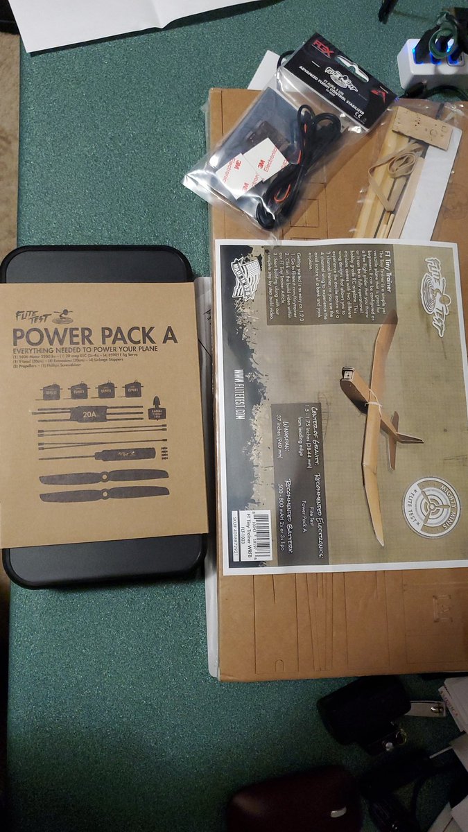 shobbs1976's tweet photo. I got my new FliteTest Tiny Trainer.  I can wait to put it together and fly it. https://t.co/IqZFtH4ay2