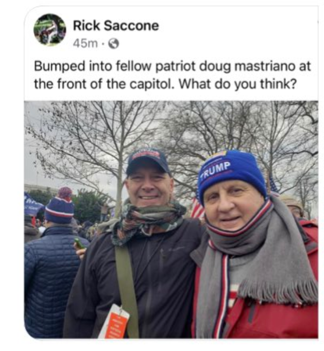 16) It's easier when they identify each other. Here's Douglas Mastriano, who is also not Antifa.Actually he's a Pennsylvania State Senator.