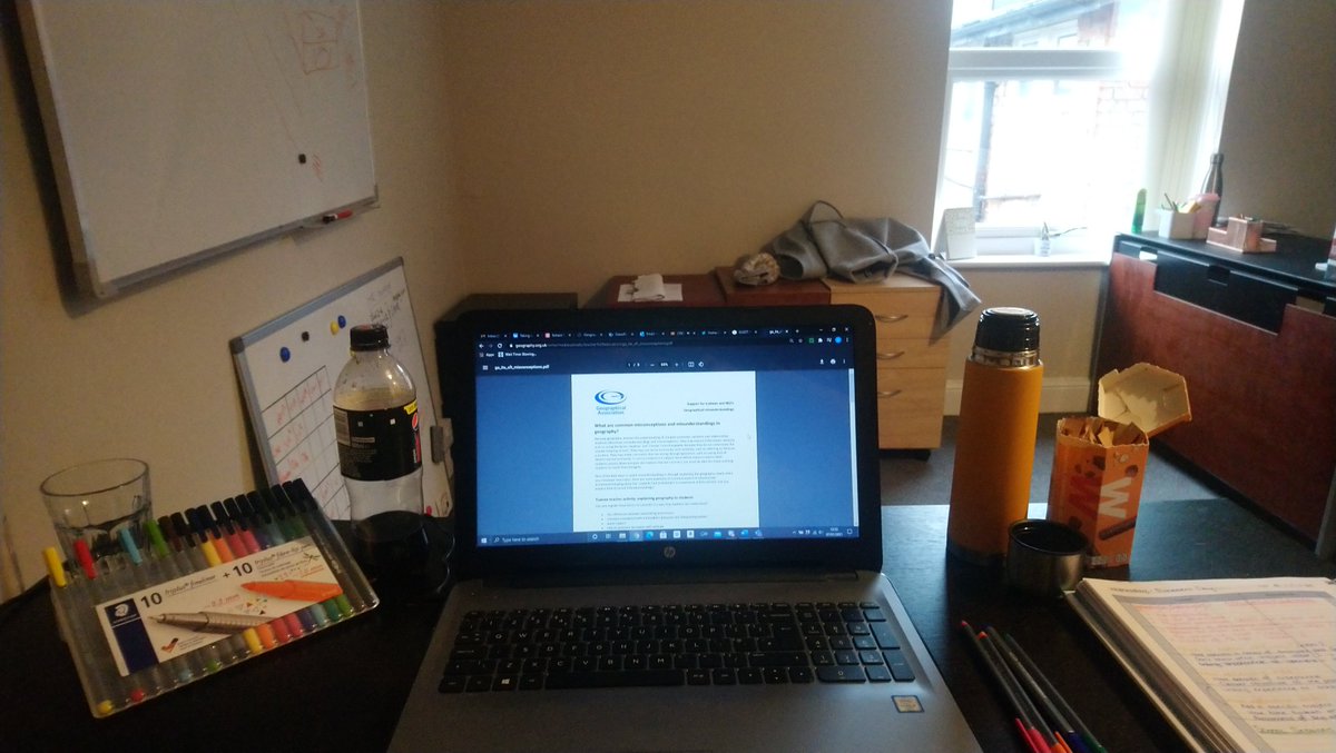 MissSmithGeog's tweet photo. Enjoying the temporary new office set up to be able to give my all to the @RedKiteTT Employment Conference. Never underestimate the wonders of an actual desk chair! Busy afternoon but ready to go 💪 #geographyteacher #teachertraining #redkite https://t.co/JtMIz0Oud4