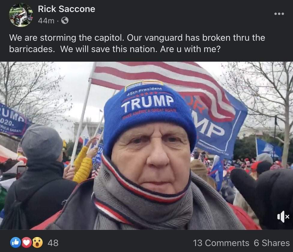 DaveLandymore's tweet photo. @PaulaHaley44 @Kipke Republican politician Rick Saccone, is he the ANTIFA you're referring to? https://t.co/AibWIJknBF