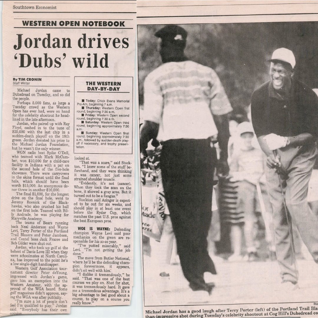 CogHillGolf's tweet photo. Jordan drives "Dubs" wild!
#History #tbt #CogHill #Dubsdread #WesternOpen
https://t.co/vnScGJnpKC https://t.co/3gUl5WMWWg