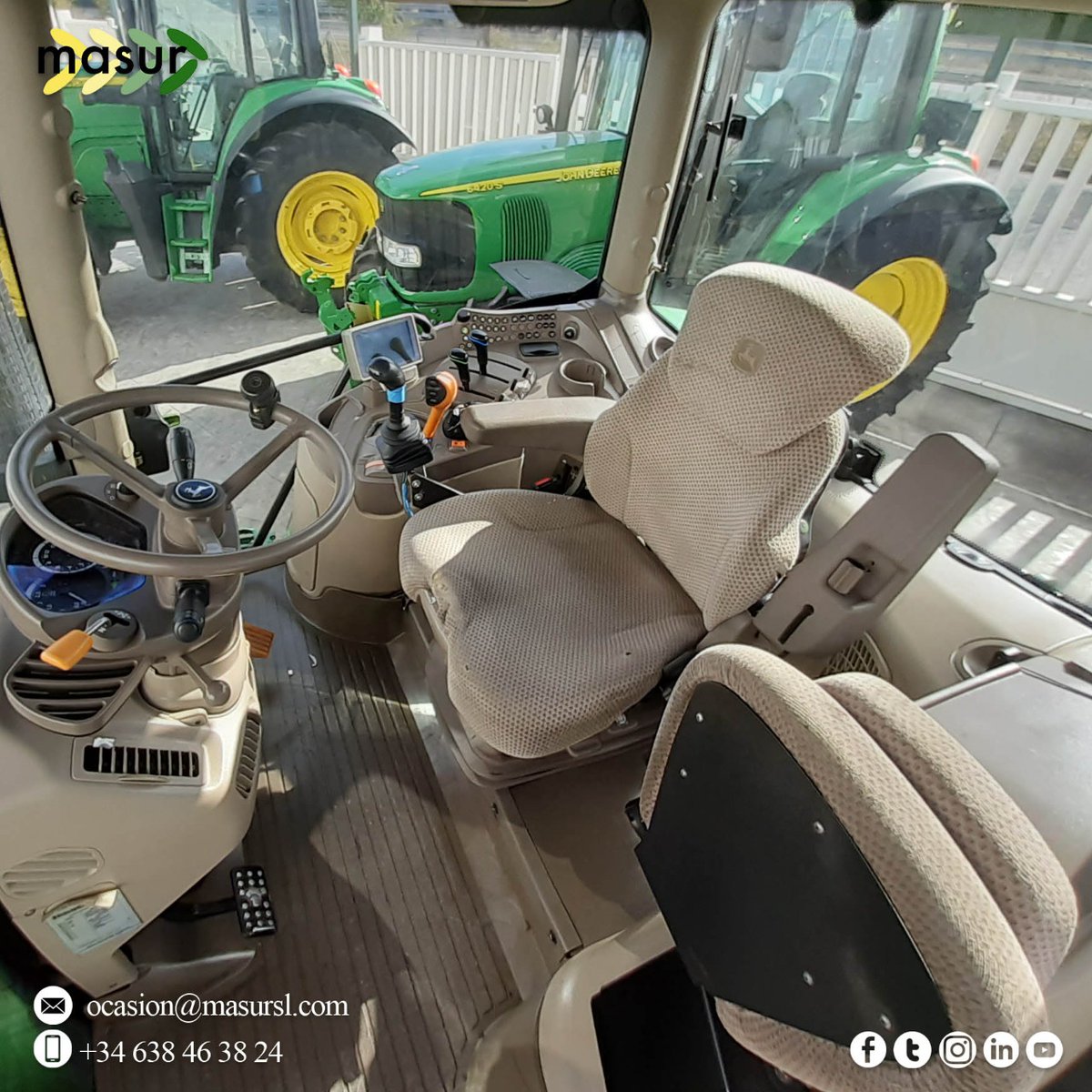 Masursl's tweet photo. ¿Qué os parece esta propuesta para empezar el año? Un tractor #JohnDeere 6105R Premium de 105 Cv que será un gran aliado dentro de las labores diarias de tu explotación.😉
Pregúntanos si quieres más información! #tractor #ocasión #masur
📱 +34 638 453 824
📧 ocasion@masursl.com https://t.co/KXHmipCRQZ