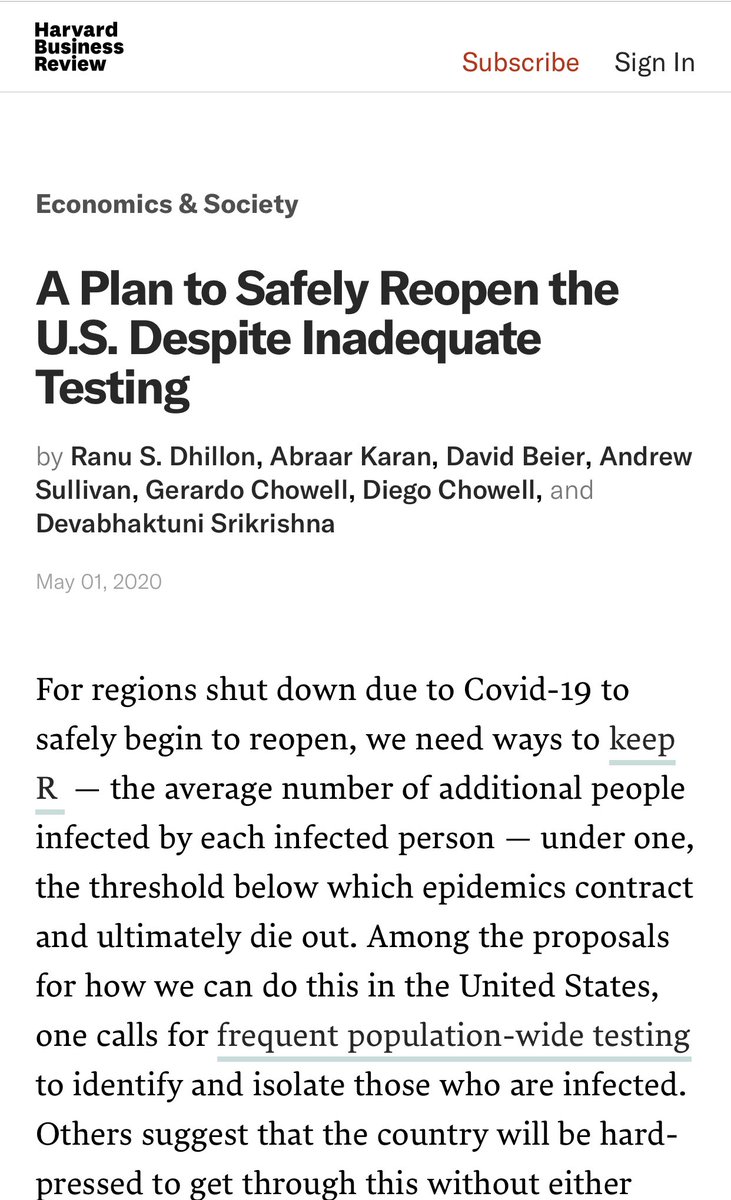 9/ From the beginning of this epidemic, if we all had high filtration masks at our disposal, we could have started reopening more safelyMany of us brought this up numerous times this entire yearWe are now looking to  @Transition46  @mtosterholm #covid19  https://hbr.org/2020/05/a-plan-to-safely-reopen-the-u-s-despite-inadequate-testing