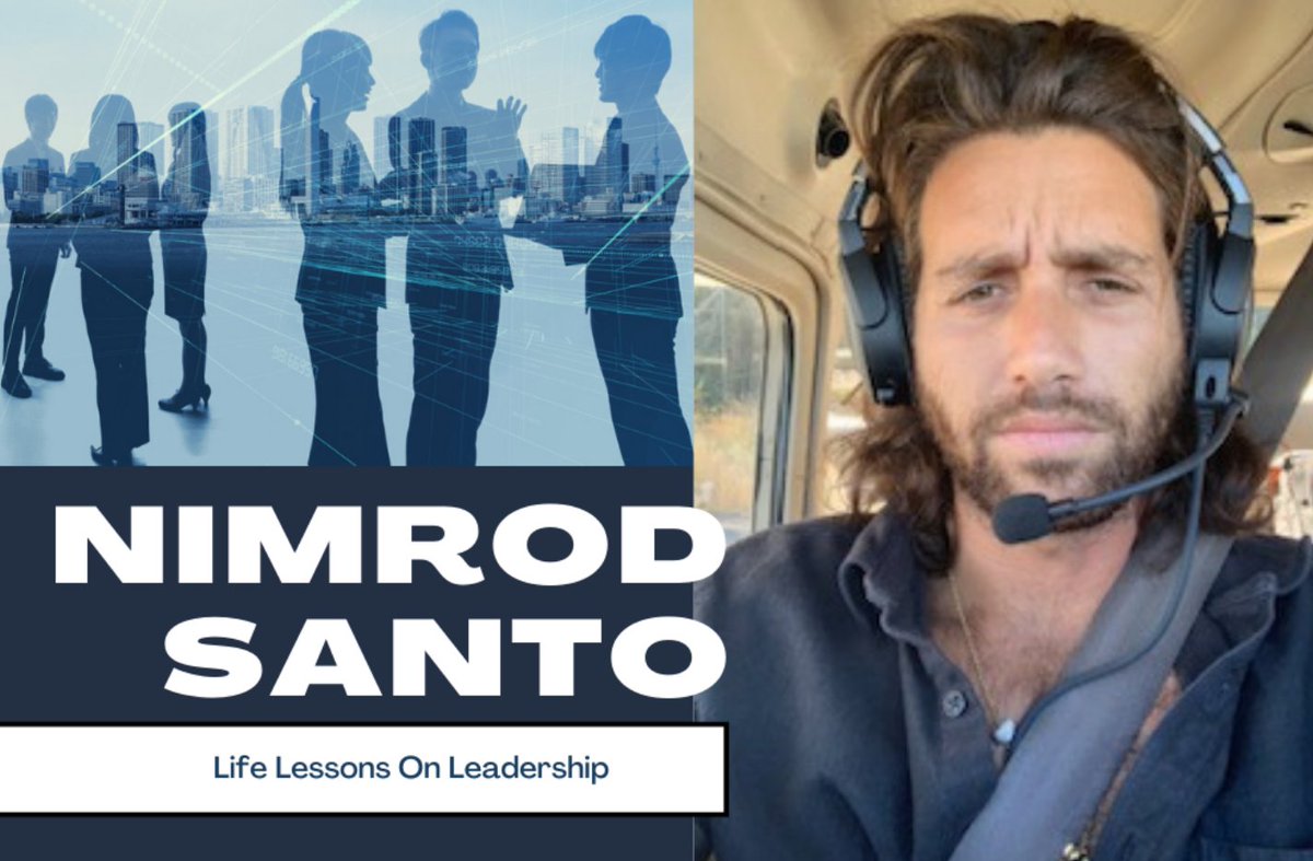NimrodSanto's tweet photo. Hey guys, check out my most recent interview with The Task Lab!

"Nimrod Santo Shares: 5 Life Lessons On Leadership During COVID-19 And Beyond"

https://t.co/vRfTWTZV85 https://t.co/J5Ea3iHL3X