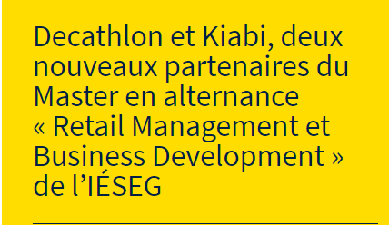 Nathdemoulin's tweet photo. Decathlon et Kiabi, deux nouveaux partenaires du Master en alternance « Retail Management et Business Development » de l’IÉSEG
https://t.co/IVhQYhrO3a https://t.co/I4eCEJCg5J