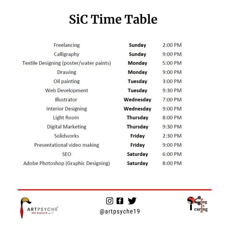 Artpsyche19's tweet photo. Registrations are open now ✨✨✨
Till 10 January 2021 
Join us 🤝
SiC DEADLINE / POSTER / SUBJECT DETAILS / TIMETABLE / COURSE OUTLINES ... https://t.co/VpTlqo0lTf